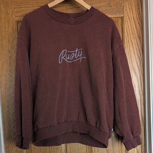 Rusty Women's Chocolate Brown Sweater